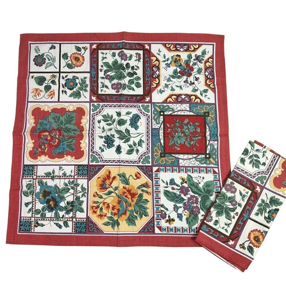 April Cornell Vintage Pair Cloth Napkins
